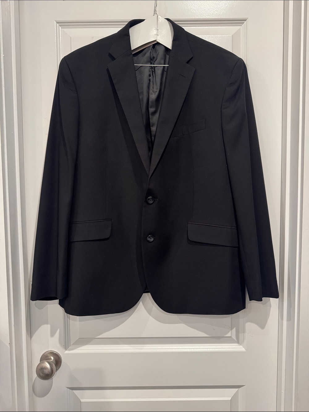 Kenneth Cole Reaction Black Two-Button Men's Blazer